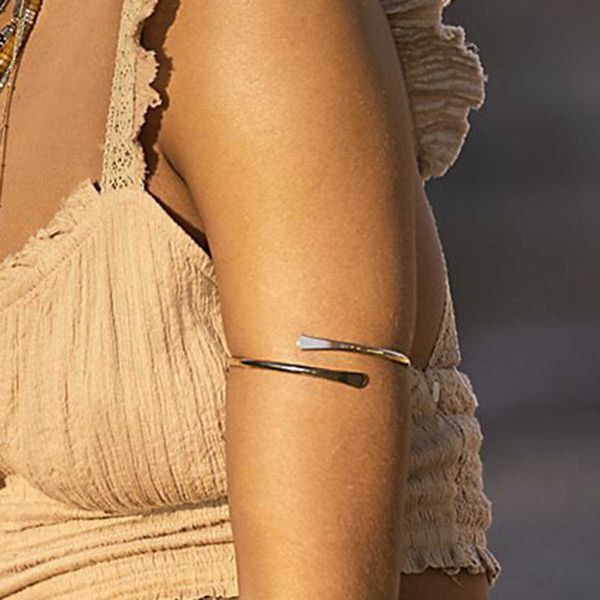 bangle j.shine minimalist arm bracelet for women gold silver color metal open upper arm bangle bracelet adjustable armlet armband jewel w041, Black
bangle j.shine minimalist arm bracelet for women gold silver color metal open upper arm bangle bracelet adjustable armlet armband jewel w041, Black