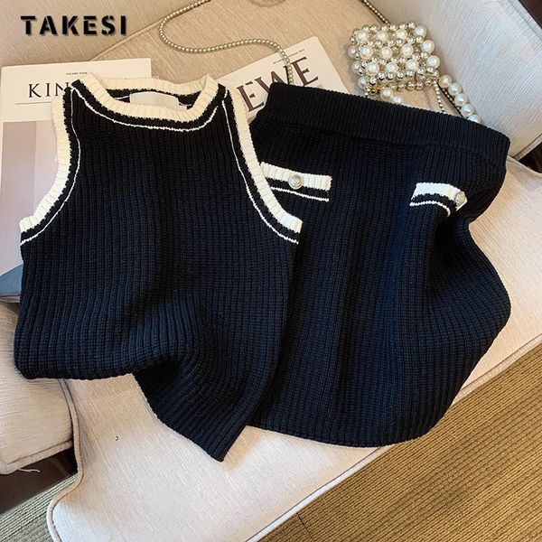 women's tracksuits women's elegant knitted two piece sets bodycon mini skirt suits o-necktank vest korean casual knitwear summer s, Gray
women's tracksuits women's elegant knitted two piece sets bodycon mini skirt suits o-necktank vest korean casual knitwear summer s, Gray