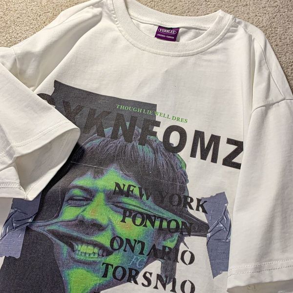 men's tshirts american street retro couple short sleeve men and women fashion graphic tshirt loose casual summer men clothing harajuku, White;black
men's tshirts american street retro couple short sleeve men and women fashion graphic tshirt loose casual summer men clothing harajuku, White;black