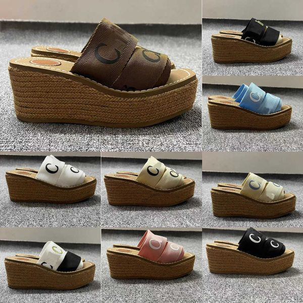 2023 women woody mules platform slippers designer canvas cross woven sole high heels famous sandals summer outdoor peep toe casual slipper l, Black
2023 women woody mules platform slippers designer canvas cross woven sole high heels famous sandals summer outdoor peep toe casual slipper l, Black