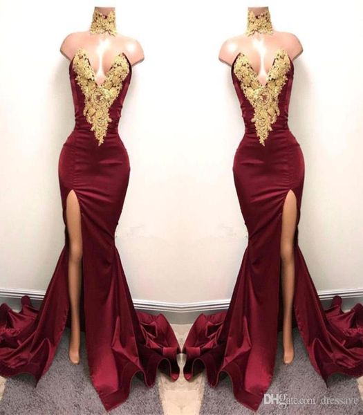 arabic burgundy prom dresses evening high neck gold lace appliqued sleeveless mermaid front split elegant formal party gowns7314658, Black
arabic burgundy prom dresses evening high neck gold lace appliqued sleeveless mermaid front split elegant formal party gowns7314658, Black
