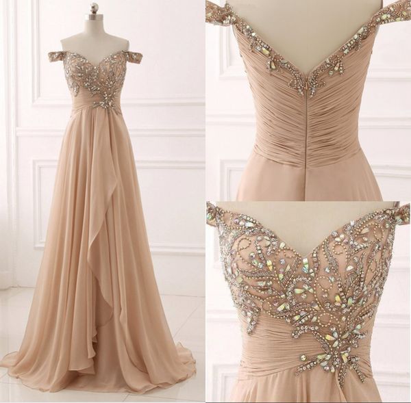 stunning beaded chiffon long evening dresses a line prom party dress off shoulder neckline evening gowns graduation dresses beading, Black
stunning beaded chiffon long evening dresses a line prom party dress off shoulder neckline evening gowns graduation dresses beading, Black