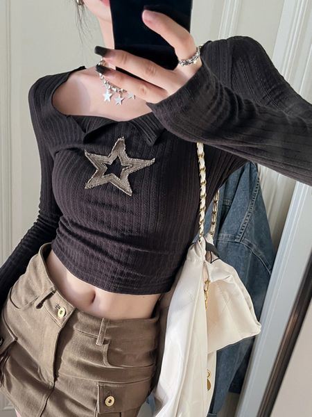 men's tshirts autumn srping female harajuku for women long sleeve star 90s aesthetic vintage american retro crop ops 230411, White;black
men's tshirts autumn srping female harajuku for women long sleeve star 90s aesthetic vintage american retro crop ops 230411, White;black