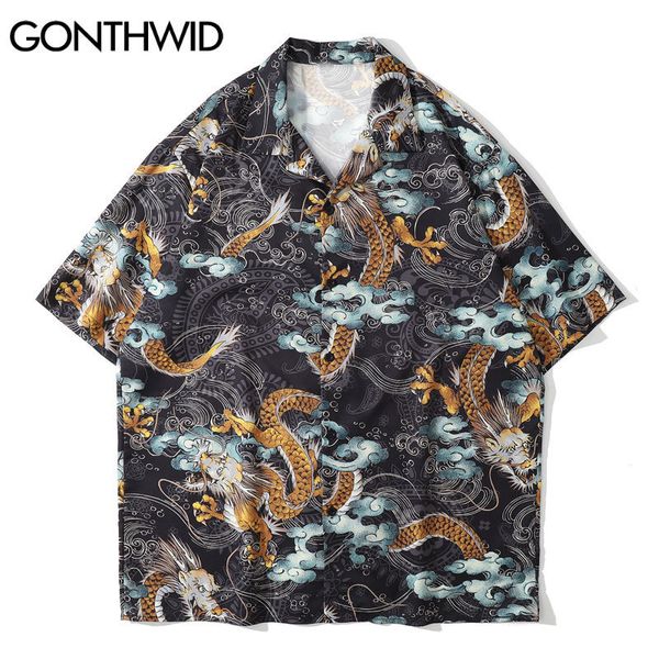 men's casual shirts gonthwid hawaiian shirts harajuku chinese dragon beach shirt streetwear hip hop casual holiday tropical short sleev, White;black
men's casual shirts gonthwid hawaiian shirts harajuku chinese dragon beach shirt streetwear hip hop casual holiday tropical short sleev, White;black