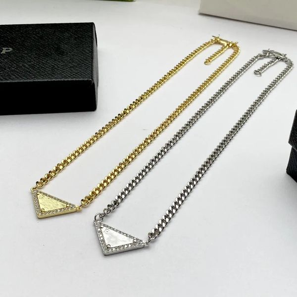 P Designer jewelry Triangle Diamond Necklace Male and female couple necklace Hip Hop street fashion necklace Holiday gift, White
P Designer jewelry Triangle Diamond Necklace Male and female couple necklace Hip Hop street fashion necklace Holiday gift, White