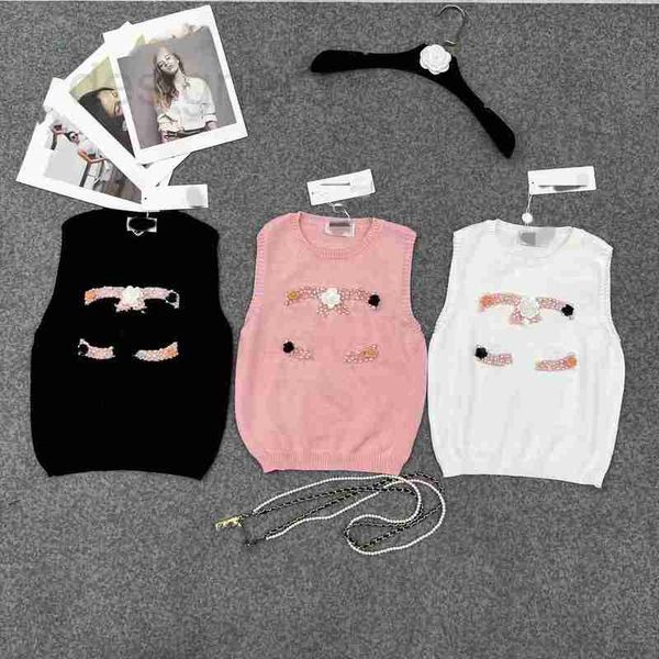 women's knits & tees designer 2023 summer new versatile beaded solid camellia round neck knitted sleeveless suspended tank short 8j76, White
women's knits & tees designer 2023 summer new versatile beaded solid camellia round neck knitted sleeveless suspended tank short 8j76, White