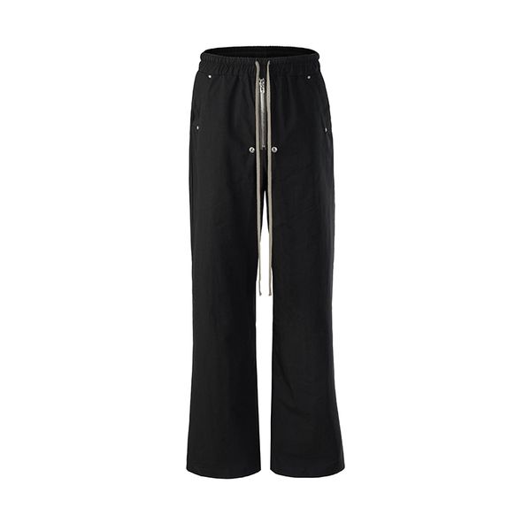 high street wide leg pants black casual drawstring trousers men's straight cargos overalls, Black;brown
high street wide leg pants black casual drawstring trousers men's straight cargos overalls, Black;brown