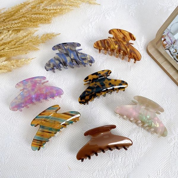 vintage hair clips for women simple elegant colorful stripes acetate hair claws girls large hair clip hair accessories 9.5cm, Slivery;white
vintage hair clips for women simple elegant colorful stripes acetate hair claws girls large hair clip hair accessories 9.5cm, Slivery;white