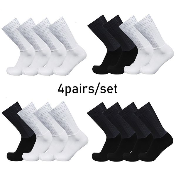 sports socks 4pairsset aero pure color cycling silicone nonslip pro racing bicycle summer cool calcetines ciclismo 230411, Black
sports socks 4pairsset aero pure color cycling silicone nonslip pro racing bicycle summer cool calcetines ciclismo 230411, Black