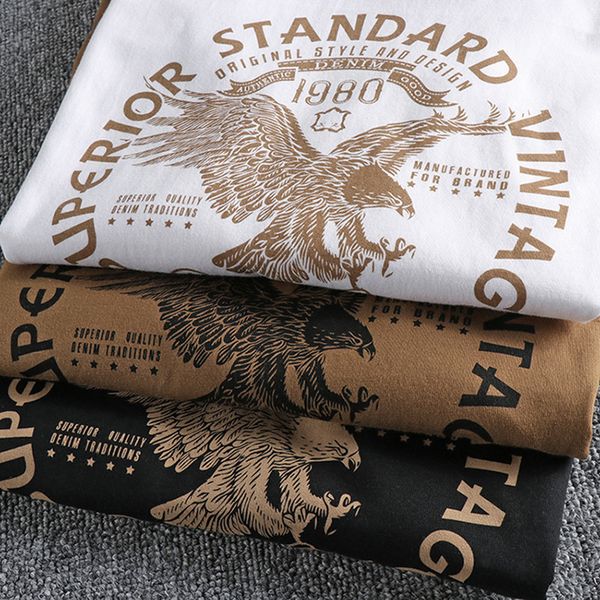 men's tshirts autumn american retro long sleeve oneck eagle letter printed tshirt fashion 100 cotton washed casual bottoming 230411, White;black
men's tshirts autumn american retro long sleeve oneck eagle letter printed tshirt fashion 100 cotton washed casual bottoming 230411, White;black