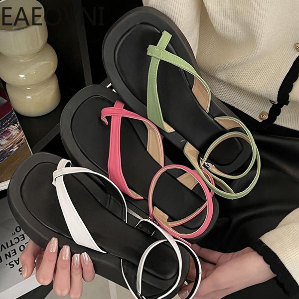 sandals 2023 summer n band women sandal fashion open toe shoes thick sole flats ladies elegant drees gladitor sandalias 230410, Black
sandals 2023 summer n band women sandal fashion open toe shoes thick sole flats ladies elegant drees gladitor sandalias 230410, Black
