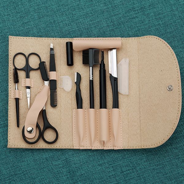 facial makeup tools eyebrow trimmer with eyebrow razor scissors comb tweezers bag packaging
facial makeup tools eyebrow trimmer with eyebrow razor scissors comb tweezers bag packaging