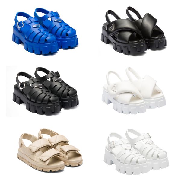 summer sandals designer woman sandals monolith rubber sandal slippers luxury summer buckle strap patent leather slides classics wide solid p, Black
summer sandals designer woman sandals monolith rubber sandal slippers luxury summer buckle strap patent leather slides classics wide solid p, Black