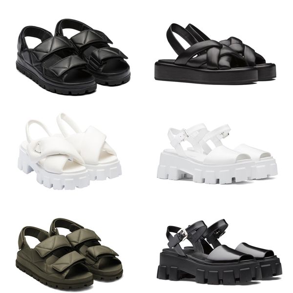 women loafers luxury platform sandals summer ladies slides designer rubber beach footwear fashion triangle round toe sandal size 36-40 with, Black
women loafers luxury platform sandals summer ladies slides designer rubber beach footwear fashion triangle round toe sandal size 36-40 with, Black