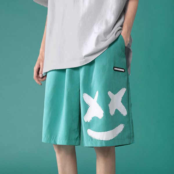 men's shorts shorts men's summer basketball pants smiling face casual sports shorts hong kong style sweatpants men wide-leg shorts, White;black
men's shorts shorts men's summer basketball pants smiling face casual sports shorts hong kong style sweatpants men wide-leg shorts, White;black