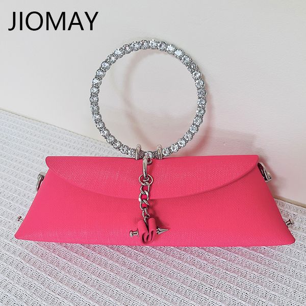 evening bags jiomay luxury designer handbags for women s clutch bag with metal ring handle lady chain pu leather shoulder 230411
evening bags jiomay luxury designer handbags for women s clutch bag with metal ring handle lady chain pu leather shoulder 230411