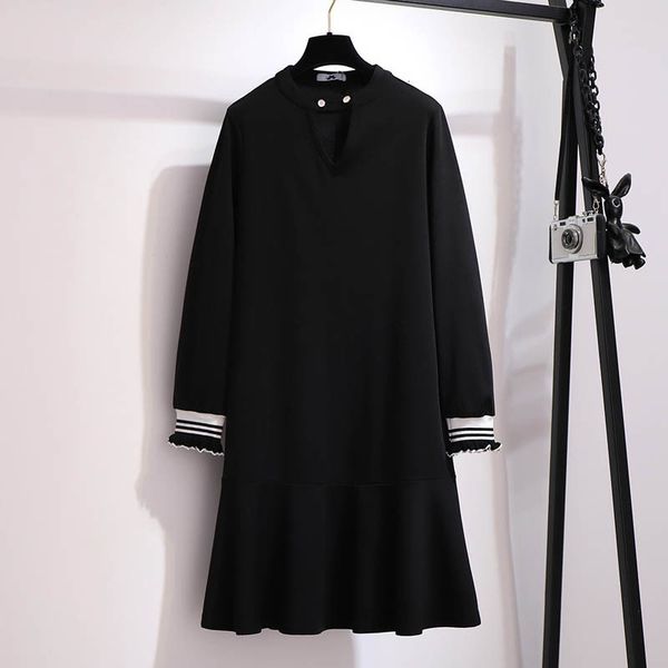 plus size dresses 150kg size women s spring autumn long sleeve temperament bust 149cm 5xl 6xl 7xl 8xl 9xl loose casual o neck 230410, Black
plus size dresses 150kg size women s spring autumn long sleeve temperament bust 149cm 5xl 6xl 7xl 8xl 9xl loose casual o neck 230410, Black