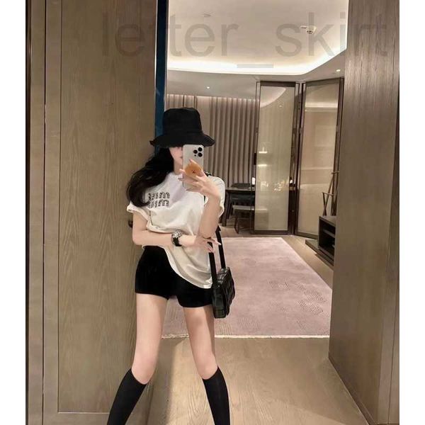 women's t-shirt designer korean version 2023 spring/summer new heavy industry diamond logo letter loose casual large t-shirt for women, White
women's t-shirt designer korean version 2023 spring/summer new heavy industry diamond logo letter loose casual large t-shirt for women, White