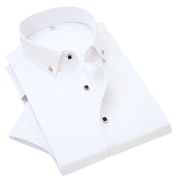 men's casual shirts mens short sleeve dress shirt non-ironing solid male clothing fit business shirts white blue navy black red 230410, White;black
men's casual shirts mens short sleeve dress shirt non-ironing solid male clothing fit business shirts white blue navy black red 230410, White;black