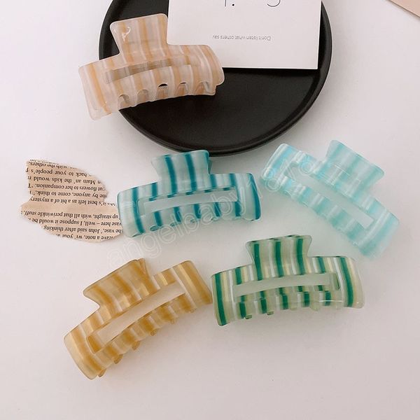 vintage hair clips for women stripe hair claw simple elegant colorful large hair clip girls hair accessories, Slivery;white
vintage hair clips for women stripe hair claw simple elegant colorful large hair clip girls hair accessories, Slivery;white