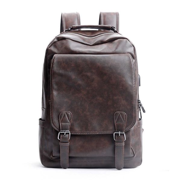 vinatge fashion men's backpack waterproof pu leather travel bag buckle lapbackpack men leisure student school bag bookbag 230411
vinatge fashion men's backpack waterproof pu leather travel bag buckle lapbackpack men leisure student school bag bookbag 230411