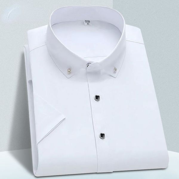 men's casual shirts non-ironing mens dress shirt short sleeve solid male clothing fit business shirts white blue navy black gozbkf 2304, White;black
men's casual shirts non-ironing mens dress shirt short sleeve solid male clothing fit business shirts white blue navy black gozbkf 2304, White;black
