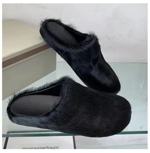 horse fur slippers women luxury brand designer shoes round toe ladies slides horsehair outdoor factory footwear plus size 35-44 men slipper, Black
horse fur slippers women luxury brand designer shoes round toe ladies slides horsehair outdoor factory footwear plus size 35-44 men slipper, Black