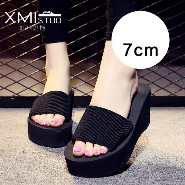 slippers summer simple wedge women no slip fabric upper sandals outside increase 3 5 7cm heels plus size beach ladies shoes 230410, Black
slippers summer simple wedge women no slip fabric upper sandals outside increase 3 5 7cm heels plus size beach ladies shoes 230410, Black