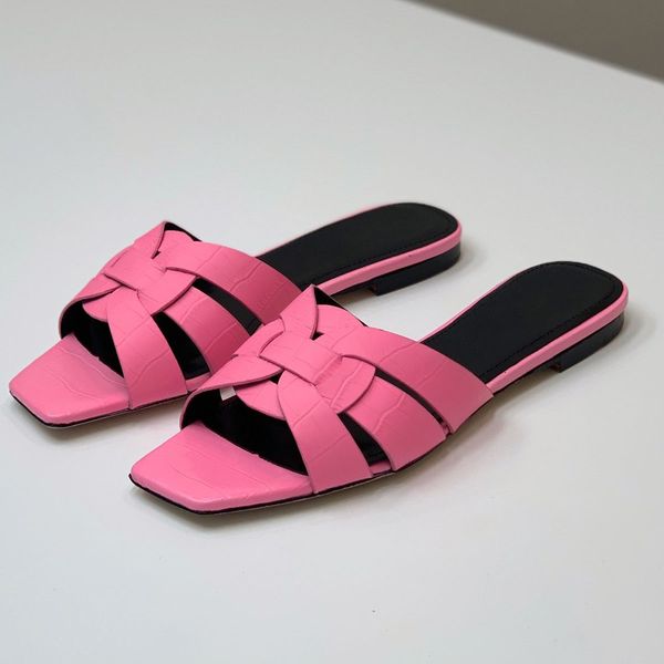 tribute woven sandals slippers slides heeled flat heels square toe shoes women's luxury designers crocodile leather outsole pretty casu, Black
tribute woven sandals slippers slides heeled flat heels square toe shoes women's luxury designers crocodile leather outsole pretty casu, Black