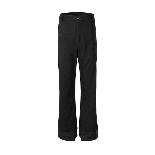 high street flare pants for men straight black baggy casual cargos hip hop trousers, Black;brown
high street flare pants for men straight black baggy casual cargos hip hop trousers, Black;brown