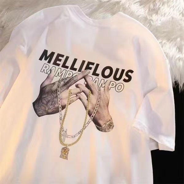 men's tshirts cotton american hip hop retro printed tshirt short sleeve street loose summer couple 230411, White;black
men's tshirts cotton american hip hop retro printed tshirt short sleeve street loose summer couple 230411, White;black