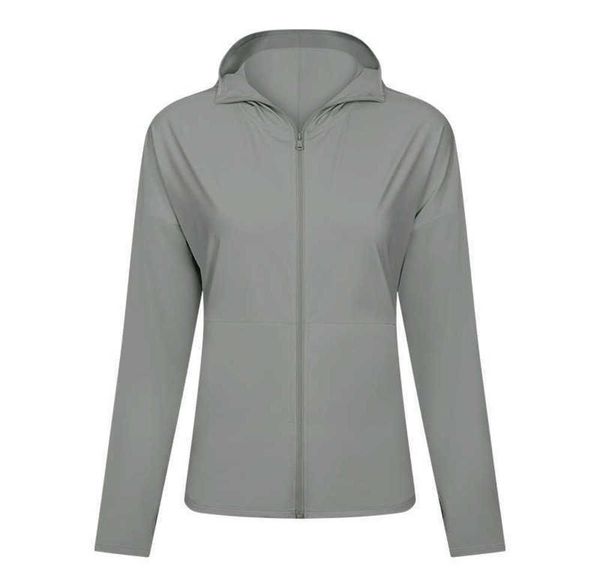 lu-04 sunscreen clothes running hooded women jacket yoga outfis sports leisure outdoors zipper fitness spring and summer gym top, Gray
lu-04 sunscreen clothes running hooded women jacket yoga outfis sports leisure outdoors zipper fitness spring and summer gym top, Gray