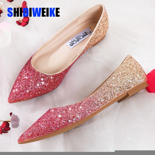dance shoes fashion women flat ballet shoes bling pointed toe flats shoes elegant comfortable lady shiny flat shoes wedding shoes size 31-45
dance shoes fashion women flat ballet shoes bling pointed toe flats shoes elegant comfortable lady shiny flat shoes wedding shoes size 31-45