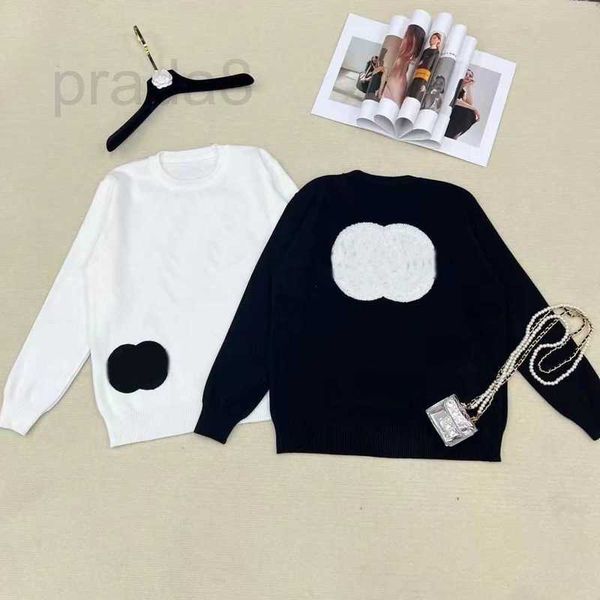 women's knits & tees designer woman pullover sweater crow neck letter design white black long sleeve casual apparel iei8
women's knits & tees designer woman pullover sweater crow neck letter design white black long sleeve casual apparel iei8