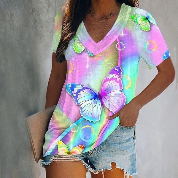 women's t-shirt women's luxury t shirts 3d print short sleeve v-neck tees summer fashion casual gradient girls oversized pullover, White
women's t-shirt women's luxury t shirts 3d print short sleeve v-neck tees summer fashion casual gradient girls oversized pullover, White