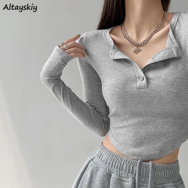 women's t-shirt t-shirts women slim y2k trendy autumn crop korean style button long sleeve cute camisetas leisure girlish bf 230411, White
women's t-shirt t-shirts women slim y2k trendy autumn crop korean style button long sleeve cute camisetas leisure girlish bf 230411, White