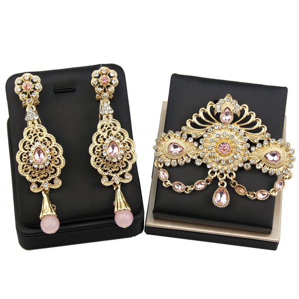 pins brooches sunspicems gold color arabian brooch earring sets for women blue pink crystal caftan brooch pins flower earring morocco jewelr, Gray
pins brooches sunspicems gold color arabian brooch earring sets for women blue pink crystal caftan brooch pins flower earring morocco jewelr, Gray