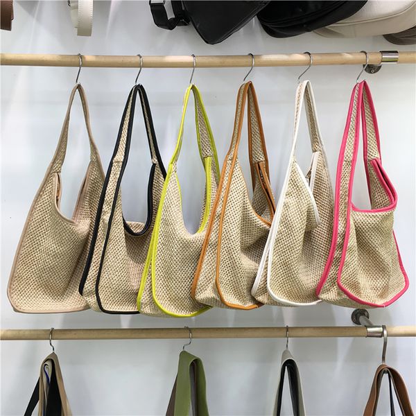 evening bags casual large capacity women straw beach bag 2023 summer holiday style woven shoulder female tote travelling 230411
evening bags casual large capacity women straw beach bag 2023 summer holiday style woven shoulder female tote travelling 230411