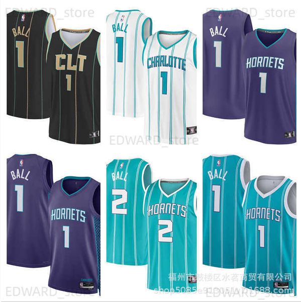 diy tees polos hornets ball#1#2 jersey 22/23 season blue white black icon urban embroidered jersey t230411
diy tees polos hornets ball#1#2 jersey 22/23 season blue white black icon urban embroidered jersey t230411