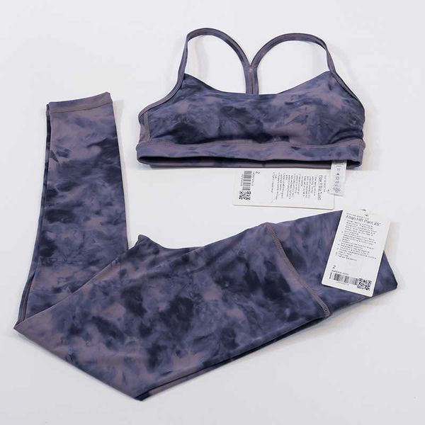 lu-010 tie-dyeing set double-sided matted yoga suit sports women's tight pants bra underwear fitness fashion gym clothes, White;red
lu-010 tie-dyeing set double-sided matted yoga suit sports women's tight pants bra underwear fitness fashion gym clothes, White;red