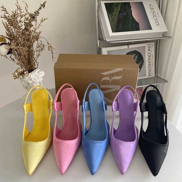 new sandals blue high heels women autumn stiletto pumps casual pointed toe slingback shoes woman pink heeld fashion party 230406, Black
new sandals blue high heels women autumn stiletto pumps casual pointed toe slingback shoes woman pink heeld fashion party 230406, Black