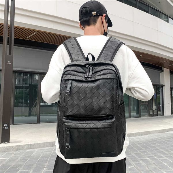 woven leather backpacks men school bags lapcomputer backpacks mens large-capacity pu travel bags men backpack college bags 230411
woven leather backpacks men school bags lapcomputer backpacks mens large-capacity pu travel bags men backpack college bags 230411