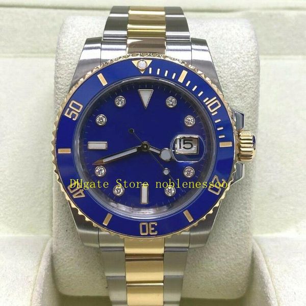 3 color with box mens automatic watch men wristwatches 40mm diamond dial two tone 18k gold steel ceramic bezel mechanical sport watches, Slivery;brown
3 color with box mens automatic watch men wristwatches 40mm diamond dial two tone 18k gold steel ceramic bezel mechanical sport watches, Slivery;brown