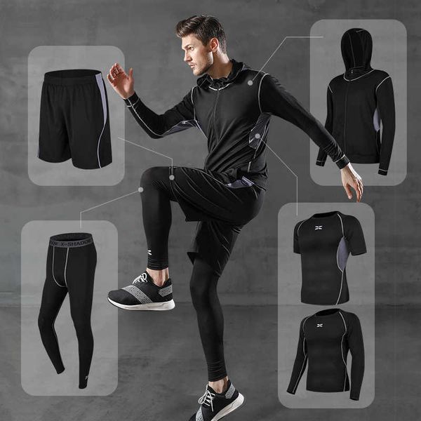men's sportswear running outdoor suit casual fitness wear sports shorts quick dry tights short-sleeved training sportswear, Gray
men's sportswear running outdoor suit casual fitness wear sports shorts quick dry tights short-sleeved training sportswear, Gray
