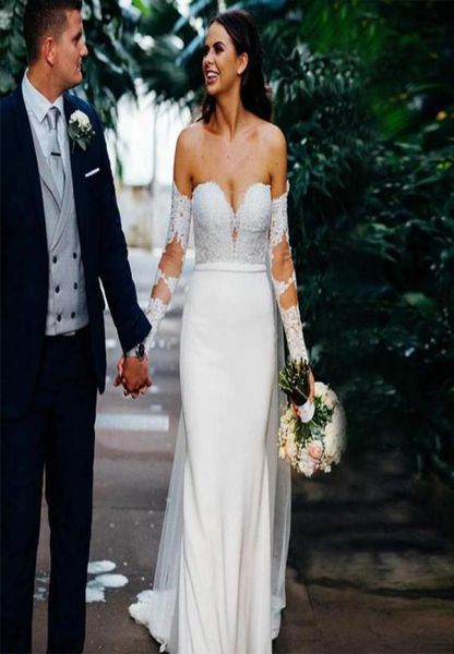 new arrival beach mermaid wedding dresses long sleeve lace appliques sweeptrain boho wedding dress bridal gowns vestido de n2854890, White
new arrival beach mermaid wedding dresses long sleeve lace appliques sweeptrain boho wedding dress bridal gowns vestido de n2854890, White