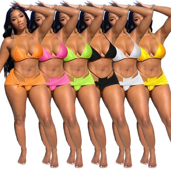 designer swimwear summer women bikini sets swimsuits halter bra bottom skirt 3 pieces sets ladies beach wear swimming bathing suits wholesal, White;black
designer swimwear summer women bikini sets swimsuits halter bra bottom skirt 3 pieces sets ladies beach wear swimming bathing suits wholesal, White;black