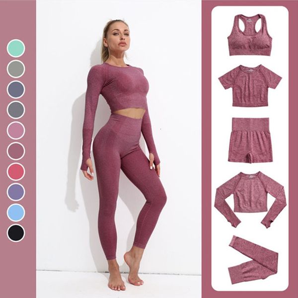 yoga outfit 235pieces seamless womens set fitness long sleeve crop high waist leggings tracksuit workout activewear wear 230411
yoga outfit 235pieces seamless womens set fitness long sleeve crop high waist leggings tracksuit workout activewear wear 230411