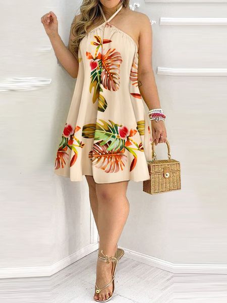 casual dresses tropical print halter backless casual dress women strapless summer dress 230411, Black;gray
casual dresses tropical print halter backless casual dress women strapless summer dress 230411, Black;gray