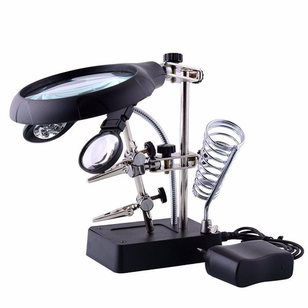 magnifying glasses 3 in 1 welding magnifying glass led auxiliary clip magnifying glass manual welding soldering iron fixed stand fixed repai
magnifying glasses 3 in 1 welding magnifying glass led auxiliary clip magnifying glass manual welding soldering iron fixed stand fixed repai