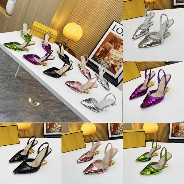 first leather sequins sandals shoes women diagonal f-shaped slingback high-heeled lady pointed toe pumps party wedding gladiator sandalias e, Black
first leather sequins sandals shoes women diagonal f-shaped slingback high-heeled lady pointed toe pumps party wedding gladiator sandalias e, Black
